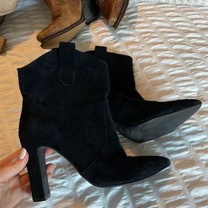 Kristin Cavallari black western booties